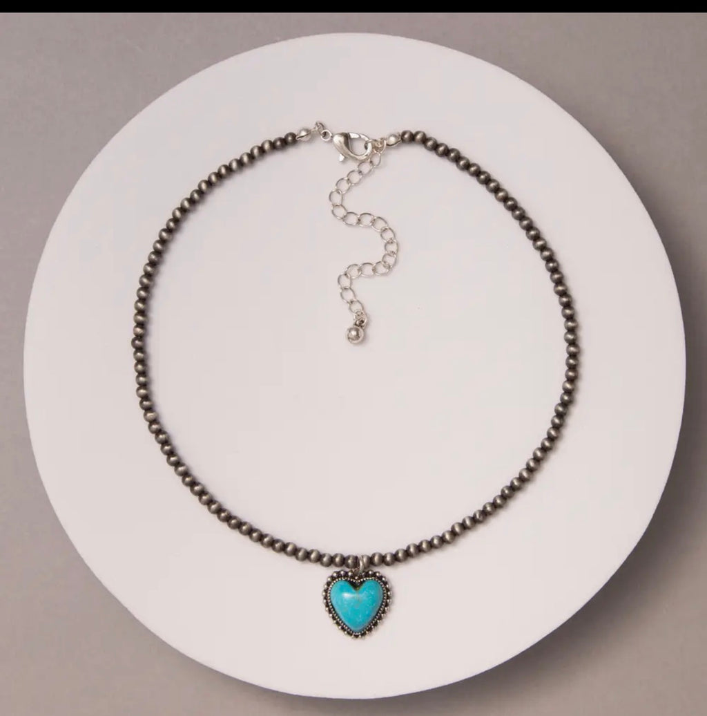 Outlaw Heart Beaded Choker