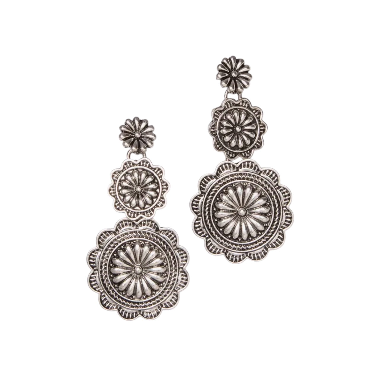 Desert Tier Concho Earrings