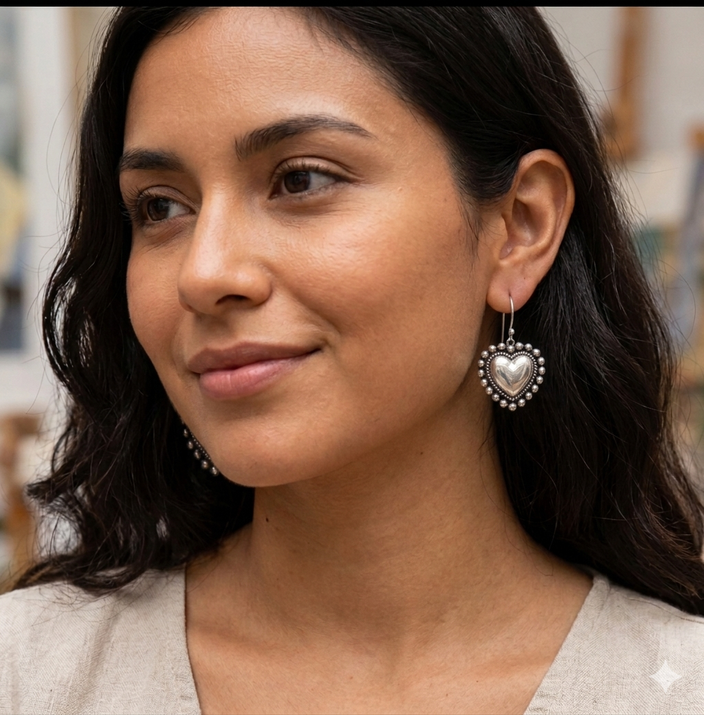 Prairie Heart Drop Earrings