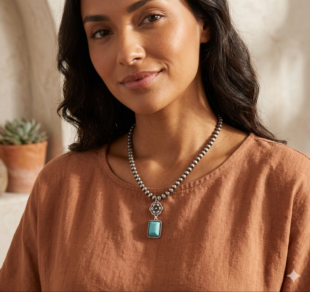 Luna Blossom Pearl Necklace