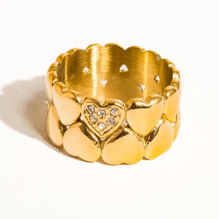 Luna Love Petite Hearts Ring
