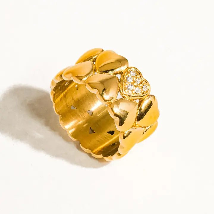 Luna Love Petite Hearts Ring