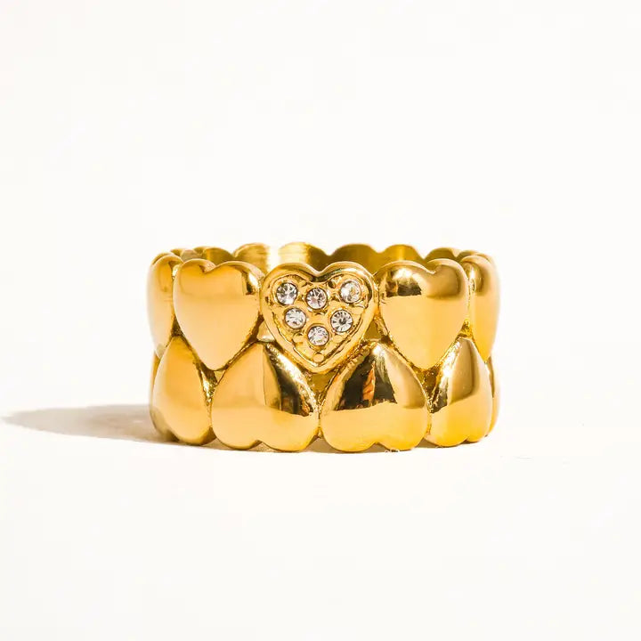 Luna Love Petite Hearts Ring